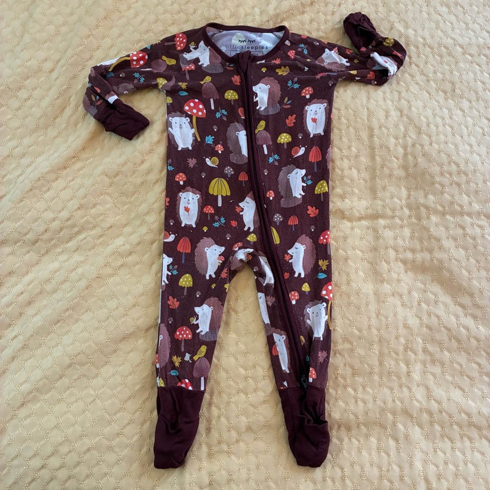 Little Sleepies Happy Hedgehogs Zippy 3-6m